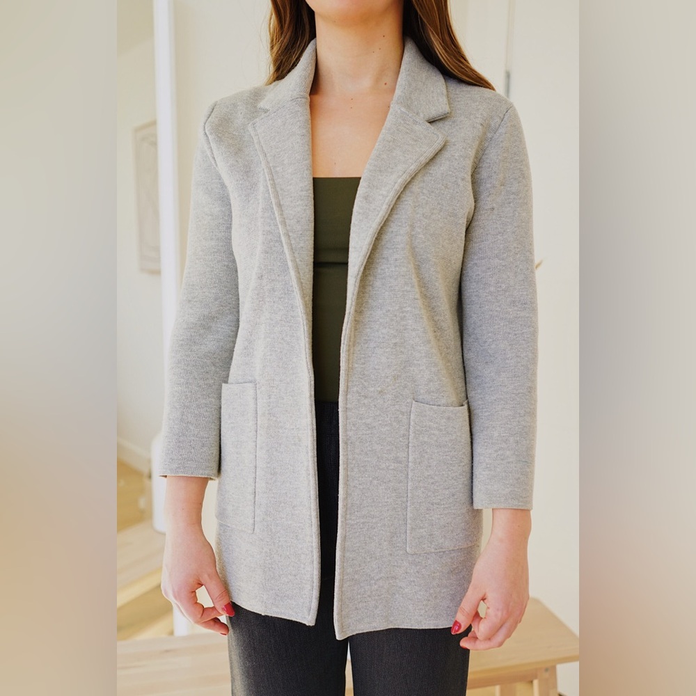 Cotton-wool blend blazer
